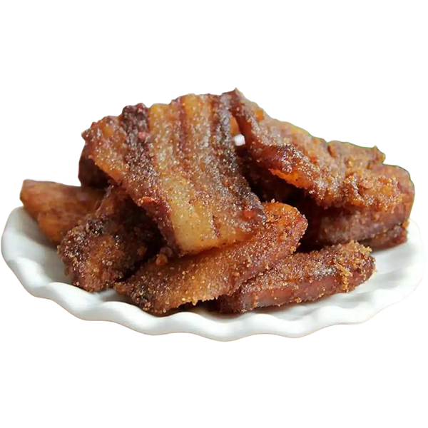 桐城火烘肉，选用五花肉为主料，经过精心腌制和慢烘烤制而成。其色泽金黄、肉质鲜嫩多汁，香味浓郁，是安徽桐城的美食瑰宝。